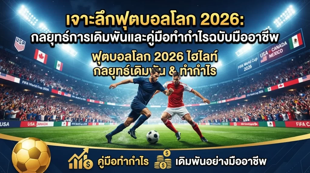 ฟุตบอล โลก กระชับ มิตรฟุตบอลโลก 2026ไฮ ไล ท์ ฟุตบอลเจาะลึกฟุตบอลโลก 2026: กลยุทธ์การเดิมพันและคู่มือทำกำไรฉบับมืออาชีพ